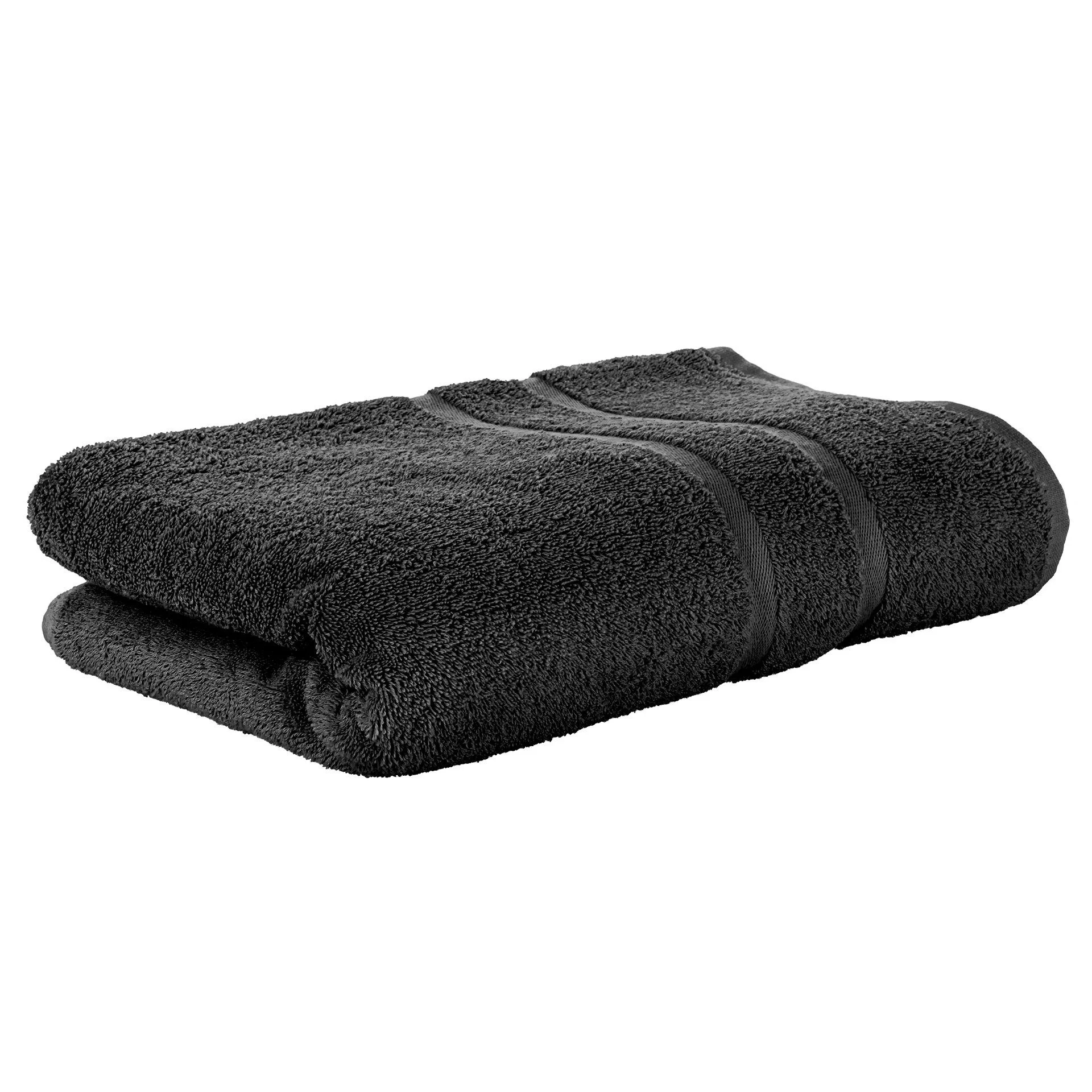 STICKANDSHINE Frottee-Handtücher – Farbe Schwarz, 100% Baumwolle, 500 g/m²